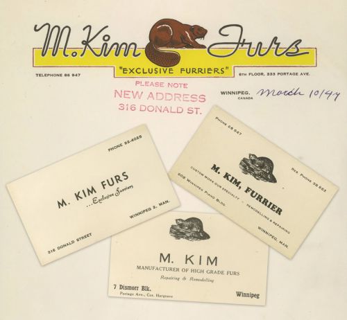 M.Kim Furs Letterhead