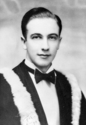 Ed Parker, graduation photo, United College, Winnipeg, 1939
