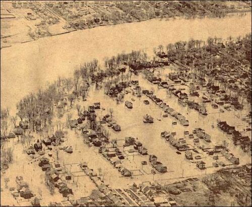 Flooding around Scotia Street began in the third week of April, 1950