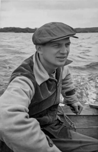 Frank c. 1950 on Amisk Beaver Lake near Flin-Flon