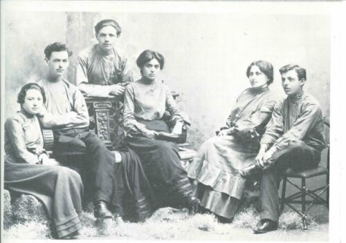 J. Alter Cherniack (standing) and Fanya Cherniack (second from right) were two of the founders of the Jewish Immigrant Aid Society.