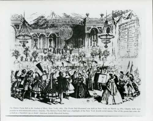 Purim Ball Illustration New York 1865