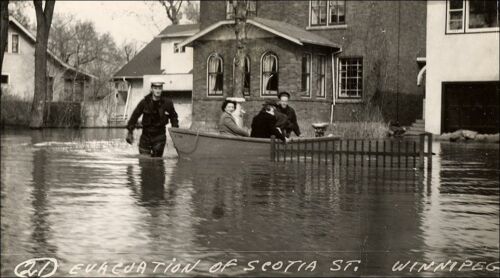 The evacuation of Scotia Street during the 1950 flood